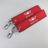mode gepersonaliseerd ontwerp voor u speciaal gemaakte geborduurde sleutelhanger