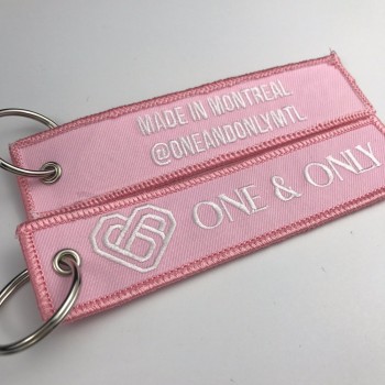 Cadeaux promotionnels Porte-clés brodé facile à transporter