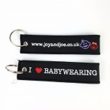 бирка keychain вышивки изготовленного на заказ twill выдвиженческая