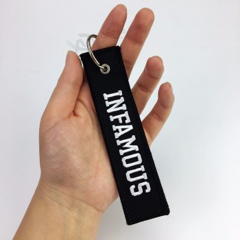 Porte-clés / porte-clés de broderie personnalisée bon marché