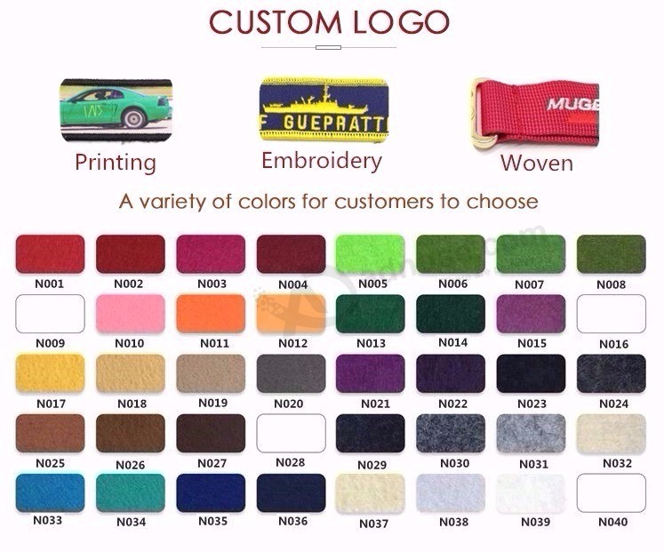A melhor fábrica Custom made Brand logo Red Key Tag, tripulação de tecido Chaveiro Sem MOQ bordado Chaveiro