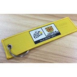 Jacquard Laser Lockrand gewebt personalisierte Schlüsselanhänger
