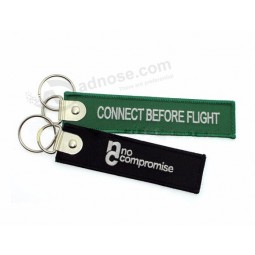 Overlock Laser Cut Fabric personalized keychains