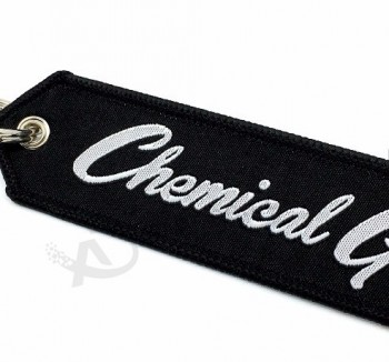 Custom Logo Woven Strap Embroidery personalized keychains