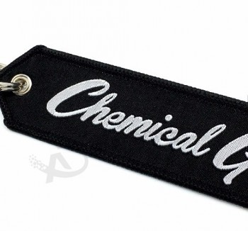 Logo personnalisé, sangle tissée, broderie, porte-clés personnalisés