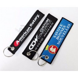 High Quality Jacquard personalized keychains with Rings