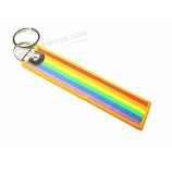 groothandel gepersonaliseerde lanyard geweven gepersonaliseerde sleutelhangers voor kleding