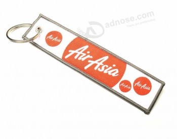 Custom Short Lanyard Woven personalised keyrings for Garment
