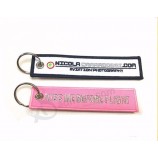 portachiavi con logo in tessuto per portachiavi personalizzati per bagagli