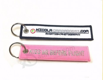 Textile Logo Keychain for Luggage personalized keychains