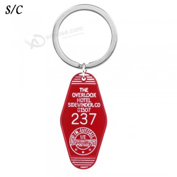 The ignore hotel 237 logo keychain bates motel Chaveiro twin peaks O grande norte do hotel 315 chaveiro