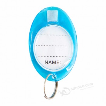 durável plástico Key fobs keychain bagagem ID tags maker