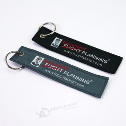 Porte-clés vierge tissé promotionnel par votre logo