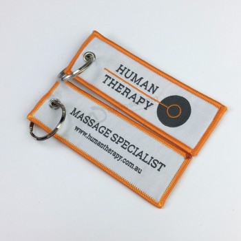 Porte-clés tissé personnalisé Merrow Border, avec votre logo tissé Porte-clés