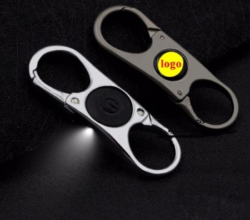 Souvenir promotionnel Mini LED Nitecore clé crochet Double mousqueton lampe de poche porte-clés
