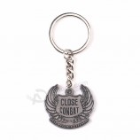 mode personalisierte antike silber benutzerdefinierte metall keychain / schlüsselanhänger