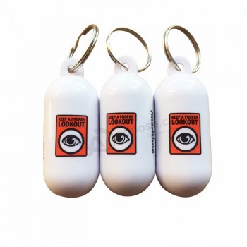 Porte-clés flottant en plastique conçu sur mesure