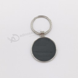 High quality blank round shape metal keychain with customized logo