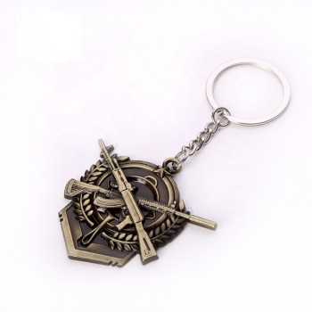 중국 공급 업체 고품질 도매 사용자 정의 로고 열쇠 고리, 원형 승진 금속 열쇠 고리