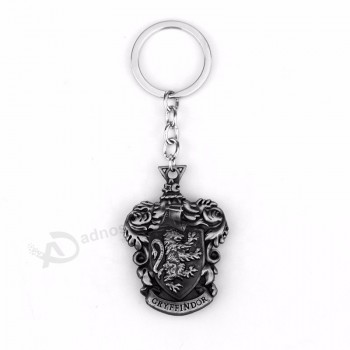 Custom Harry Potter keychain gryffindor slytherin insignia pendant key chain