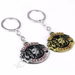 Heißer Verkauf bastarsd Schlüsselkette Europäer und Amerikaner verziert Knallbandmetallkeychain