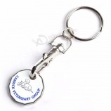 Heiße Verkauf neue personalisierte Münze keychain Schlüsselringsammlung Andenken