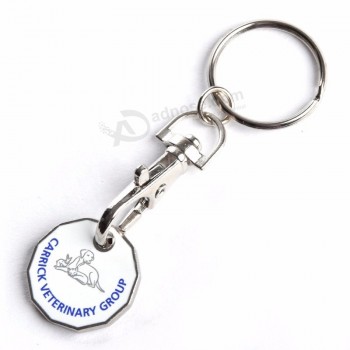 Vente chaude Nouveau porte-clés de pièce de monnaie personnalisé Anneau Collection de souvenirs