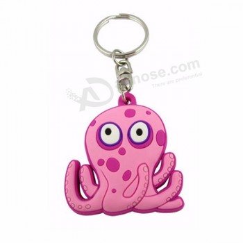 Vente en gros Porte-clés PVC souple 2D personnalisé