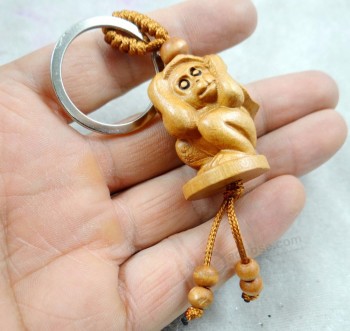 입체 조각 열쇠 고리 살아있는 원숭이 열쇠 고리