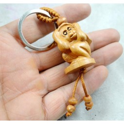 Three-dimensional Engraving Keychain Lifelike monkey Keyring