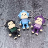 Porte-clés Cartoon Monkey avec lumière LED prix de gros
