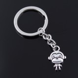 Pendentif vintage double face singe 15x27mm argent