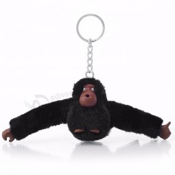 Anel da corrente chave do macaco do brinquedo do luxuoso da pele do falso