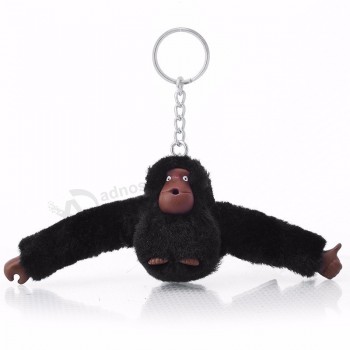 Fausse fourrure en peluche personnalisé jouet singe porte-clés