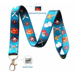 Longe Longe de cou imprimée sur mesure Longe d’événement bon marché avec crochet de déclenchement