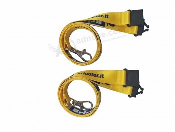 2cm width both sides personalized  polyester lanyards hooks
