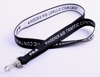 Nieuw ontwerp op maat bedrukte geweven lanyard met eenvoudige koppeling