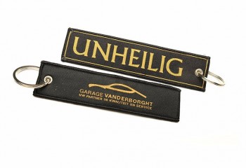 Porte-clés personnalisés tissés en usine en Chine pour tirette de fermeture éclair