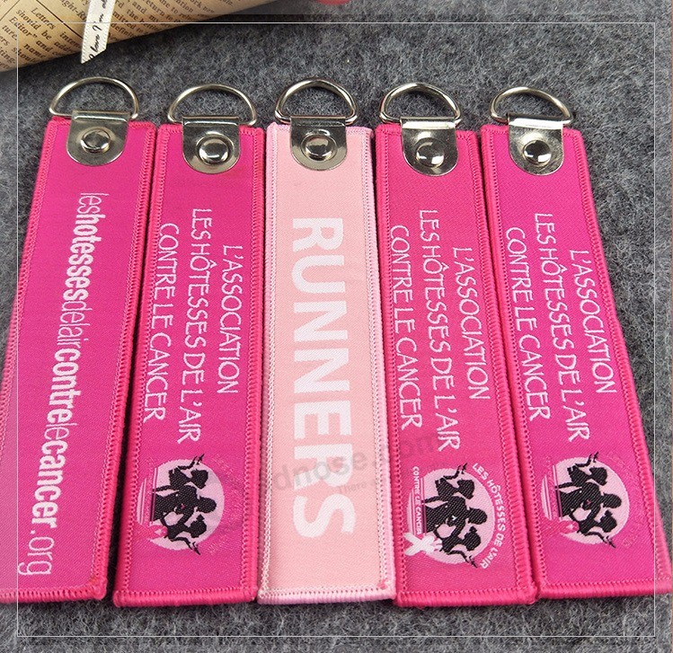 Custom Polyester Woven Keychain for Promotion