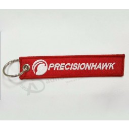 Venda quente bordado curto cordão personalizado chaveiros