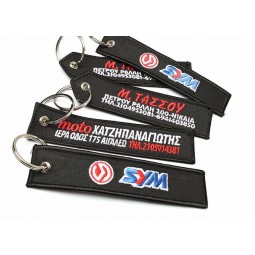 benutzerdefinierte Stoff Schlüsselanhänger mit Stickerei Patch