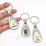 3D metal Car Key ring auto emblem keychain print logo