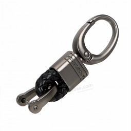 Hand Woven Horseshoe Buckle Keychain Key Rings Creative Key Holder Car Keyring Key Chain Auto Accessories Car-styling