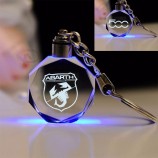 Auto Logo cristal Porte-clés Insigne Porte-clés Emblème Porte-clés Chaîne