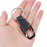 Custom Leather Key Ring Gift Metal Keychain Car Key Chain Auto Keyfob Keyring Car Styling