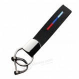 Porte-clés voiture Porte-clés en cuir de daim porte-clés pour Mercedes BMW Chaveiro Le drapeau national de l’Italie Allemagne voiture sty