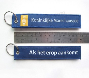 Professional Wholesale custom embroidered keychain