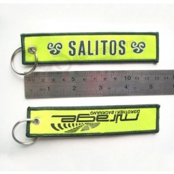 Patch porte-clés textile brodé personnalisé