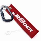 3D custom logo merknaam borduurwerk Tag promotionele sleutelhangers