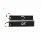 vlucht vliegtuig borduurwerk sleutelhanger, crew geborduurd Key Tag pompom sleutelhanger